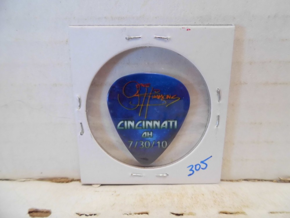 KISS "GENE SIMMONS" 7/30/2010 GUITAR PICK~READ DESCRIPTION #11~15