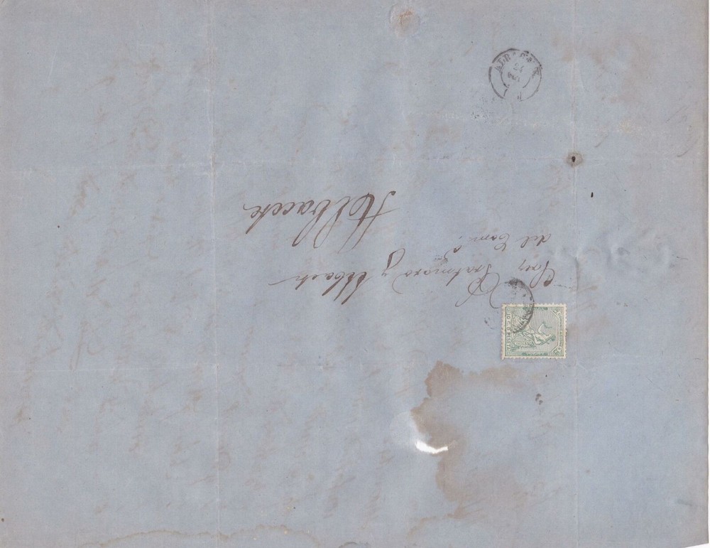 Spain 19th centuary stamps cover Ref 8280
