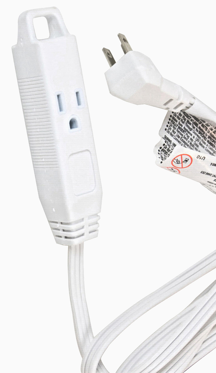AXIS 3-OUTLET GROUNDED 8FT WHITE EXTENSION CORD BLOWOUT SALE - SAVE UP TO 45%!!!