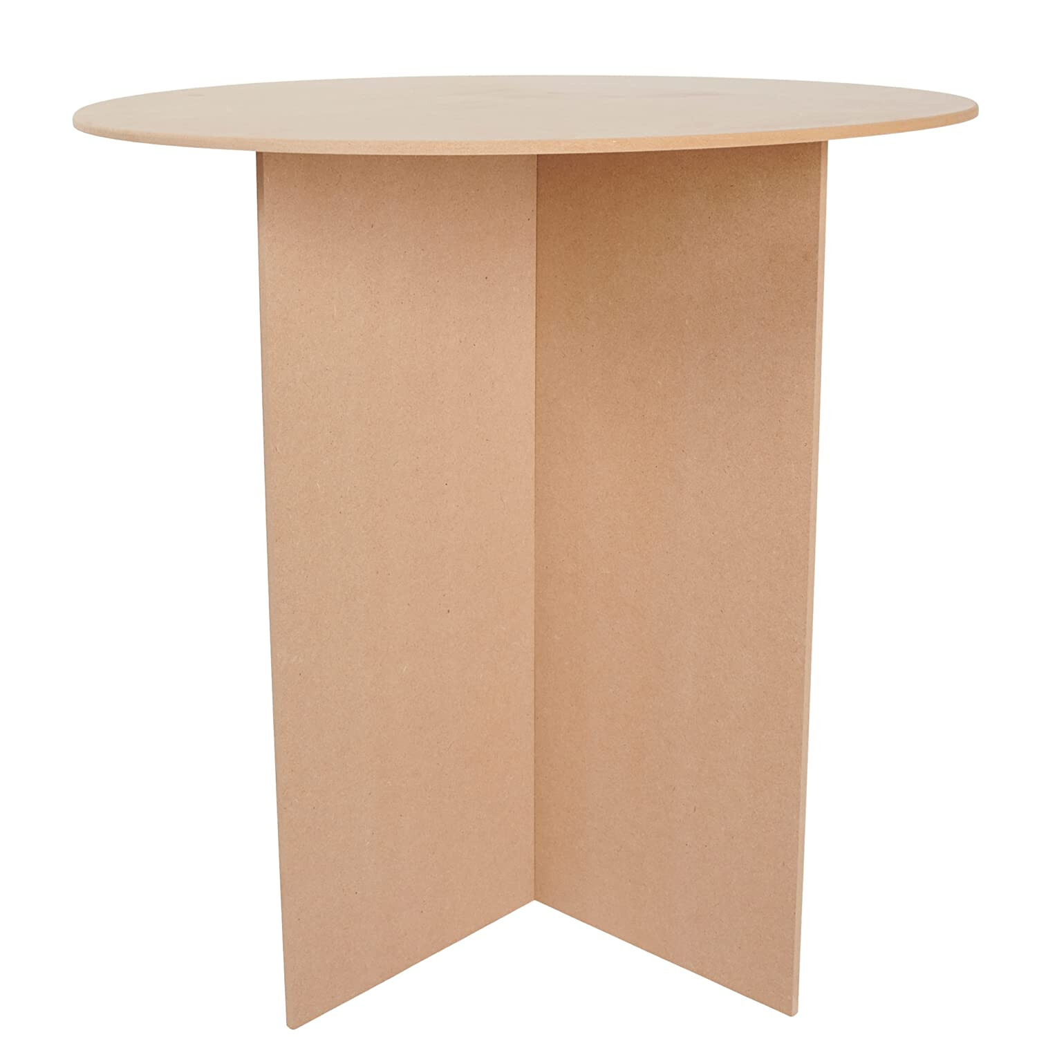 Table 30" Round Wood Display MDF 250 Pound Capacity 29 7/8” High Merchandise