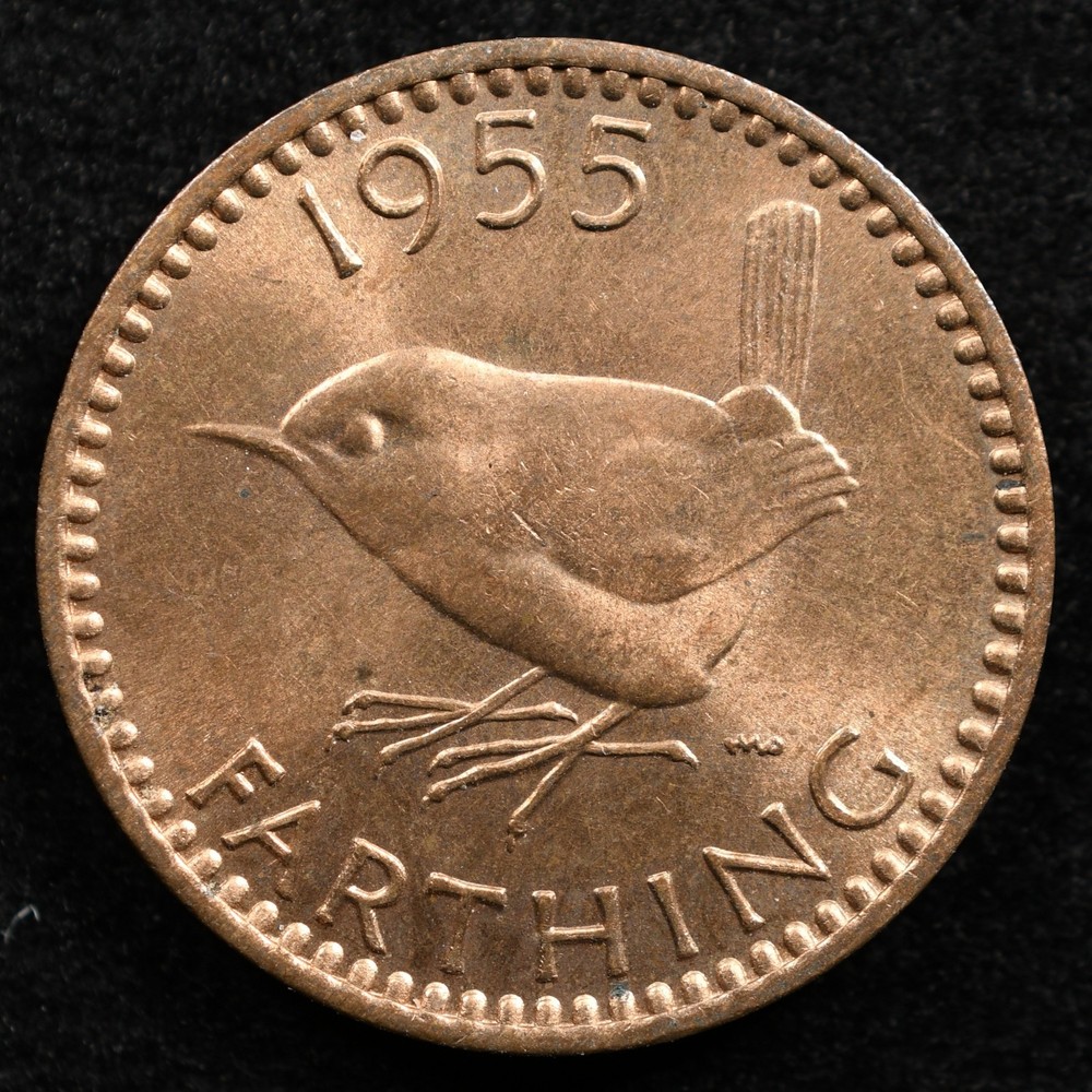 Great Britain 1 Farthing 1955, Coin, Inv#I162