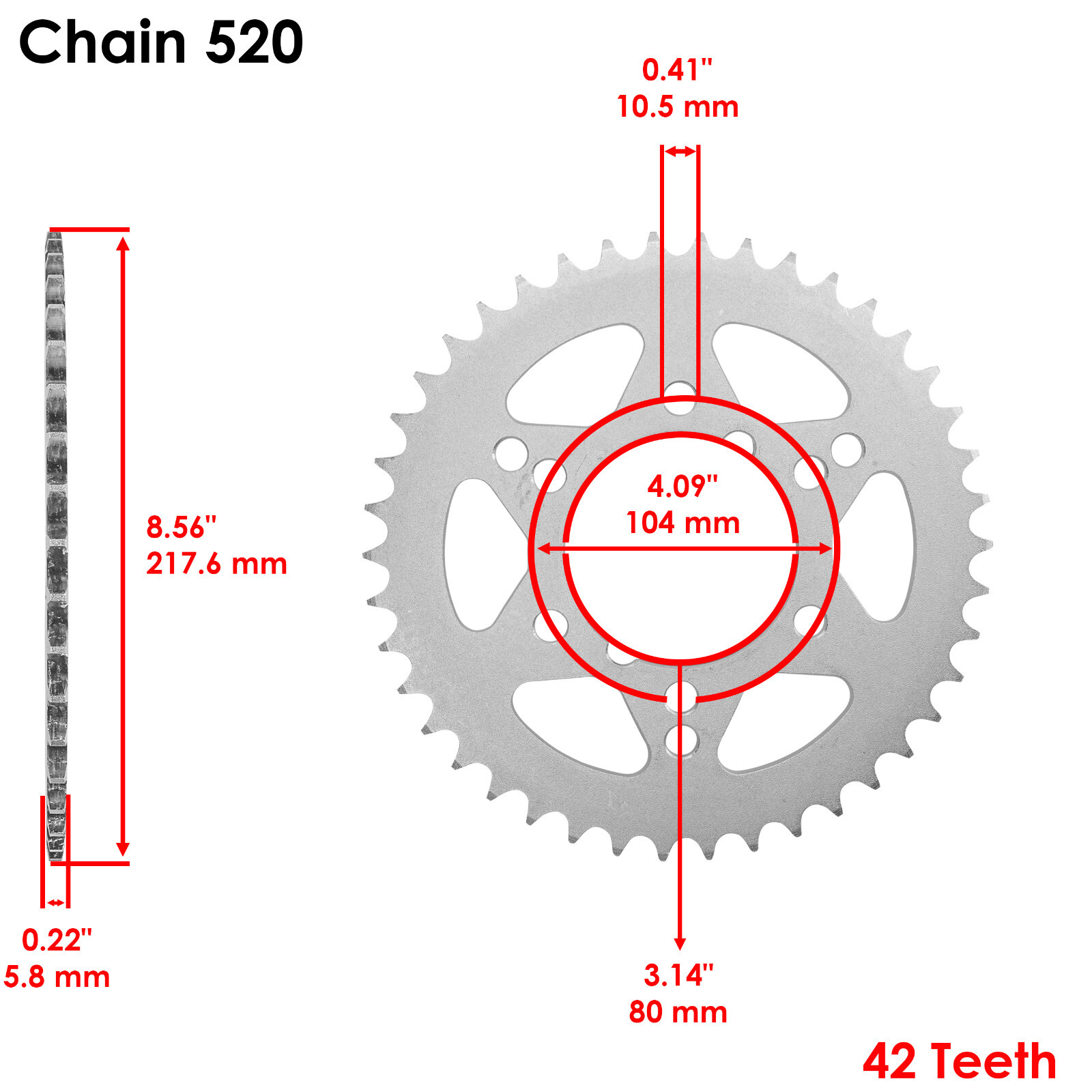 Drive Chain & Sprockets Kit for Polaris Trail Blazer 250 1995 1996 1997 98 1999