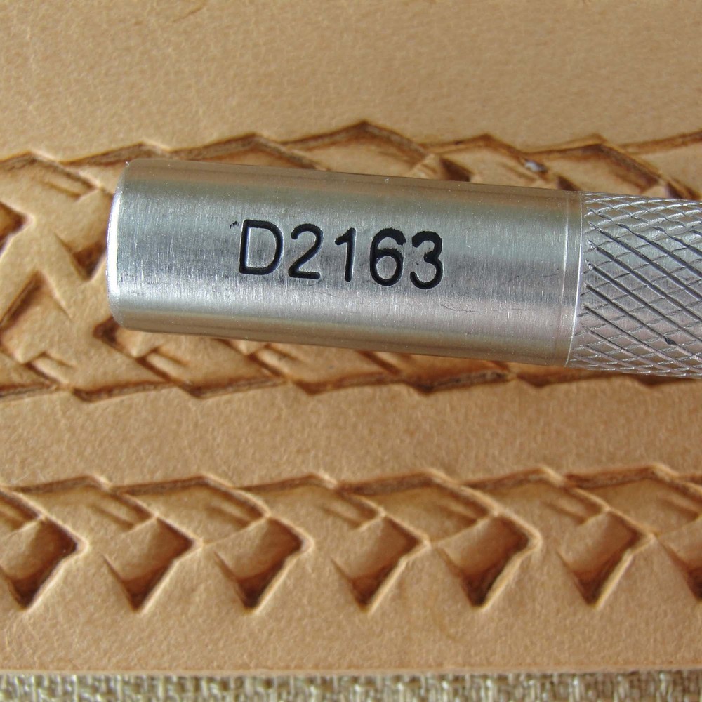 Stainless Steel Craftplus - Triple Pointed Braid Border Stamp (Leather Tool)