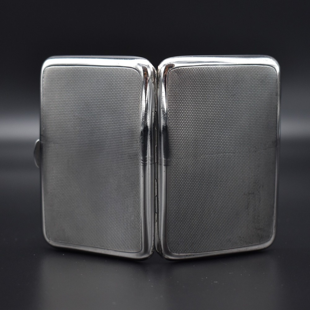 Antique Asprey Solid Silver Cigarette Case Ladies 1942