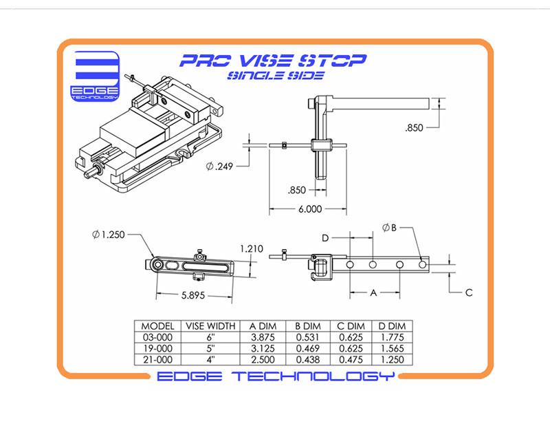 Pro Vise Stop Single Side by Edge Technology #03