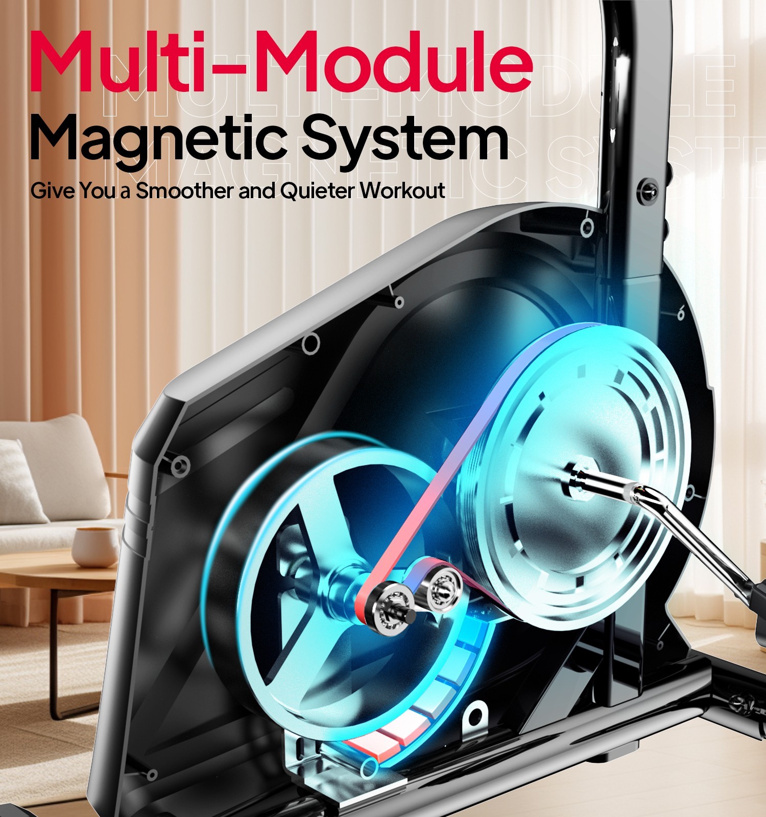 Indoor Recumbent Exercise Bike Stationary Bike Fitness Elliptical Exercise