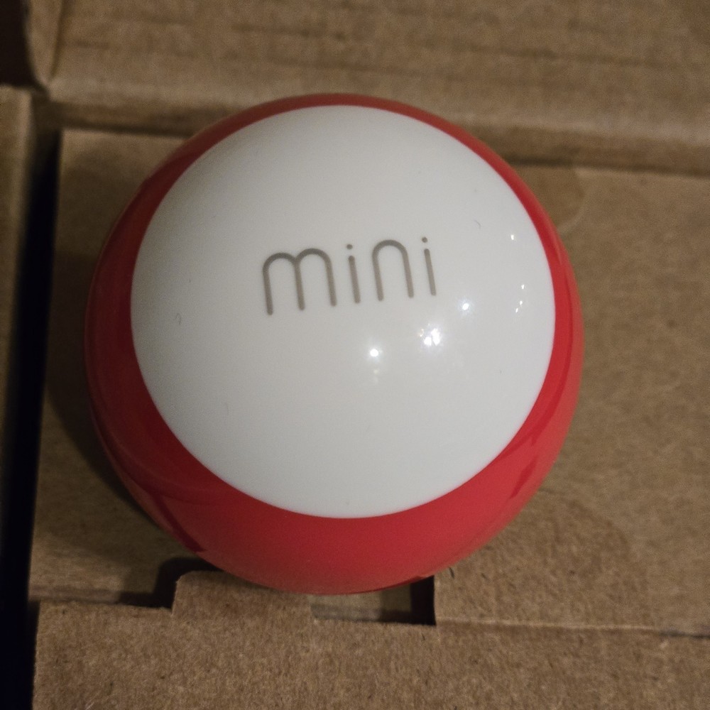 Sphero Mini App Enabled Programmable Robot Ball Red/White w/Obstacles Box STEM