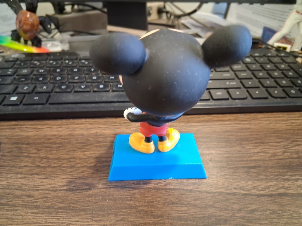 2000 MILLENNIUM MICKEY MOUSE BOBBLEHEAD FIGURE 2003 UPPER DECK, 4" TALL