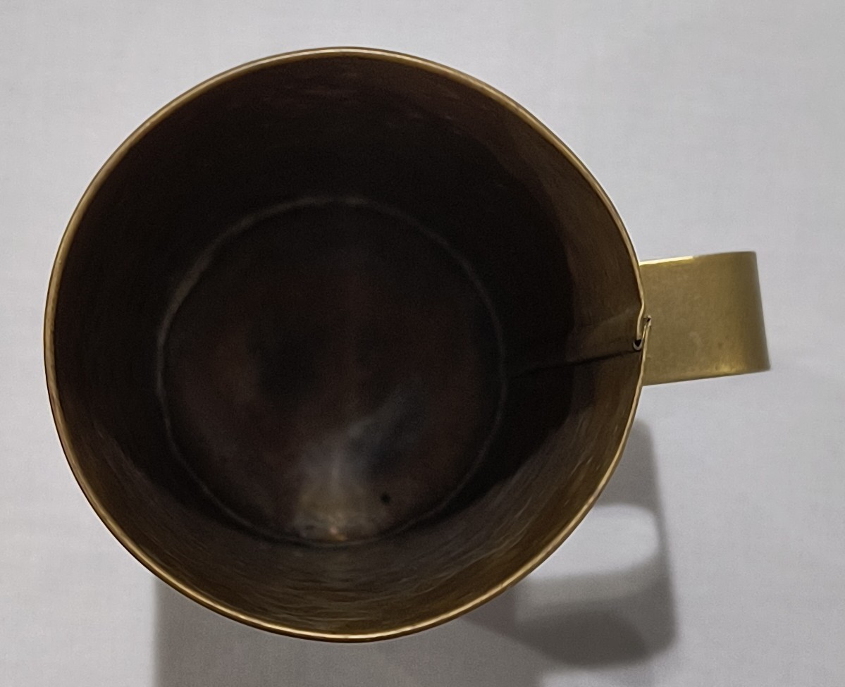 Brass Copper Matchstick Holder Cup Colony Metalsmiths of Virginia Denbigh