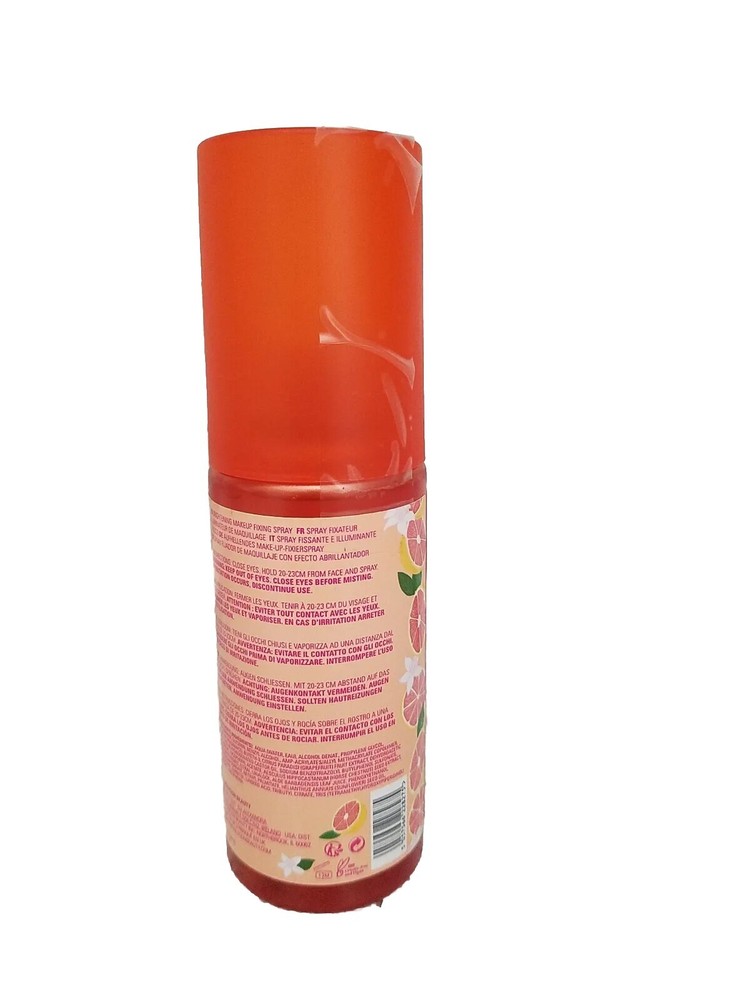 MAKEUP REVOLUTION Pink Grapefruit Brightening Fixing Spray 3.38oz