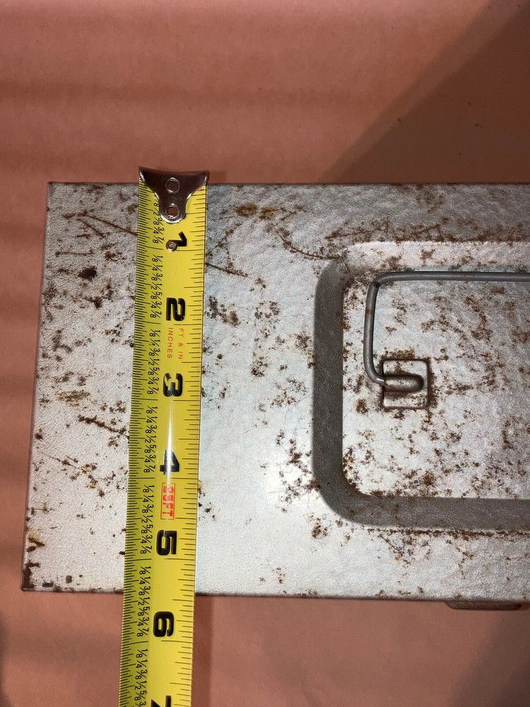 Metal Lunch Tool Box Excelsior Stamford No Key