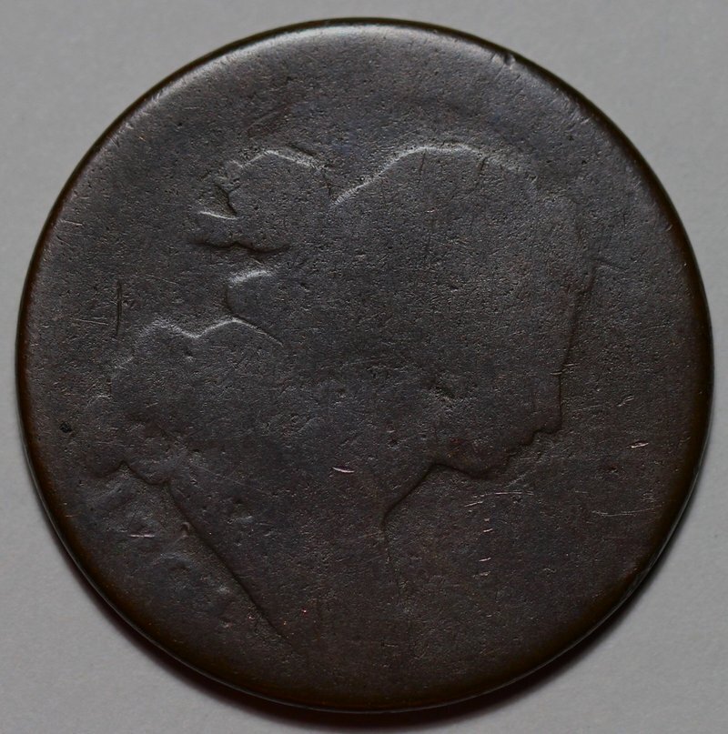 1801 Draped Bust Large Cent - 3 Error Reverse - US 1c Copper Coin