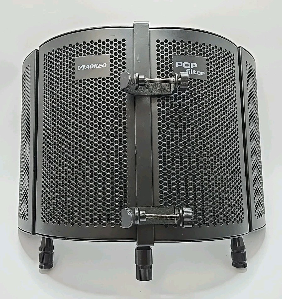 Aokeo Studio Recording Microphone Isolation Shield Pop Filter High density (B)