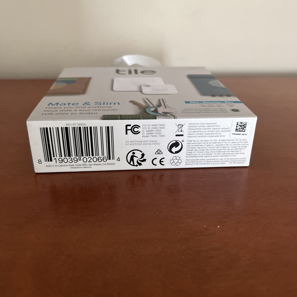 Tile RT16004 Mate and Slim Combo Item Tracker Locater (4 Pack)