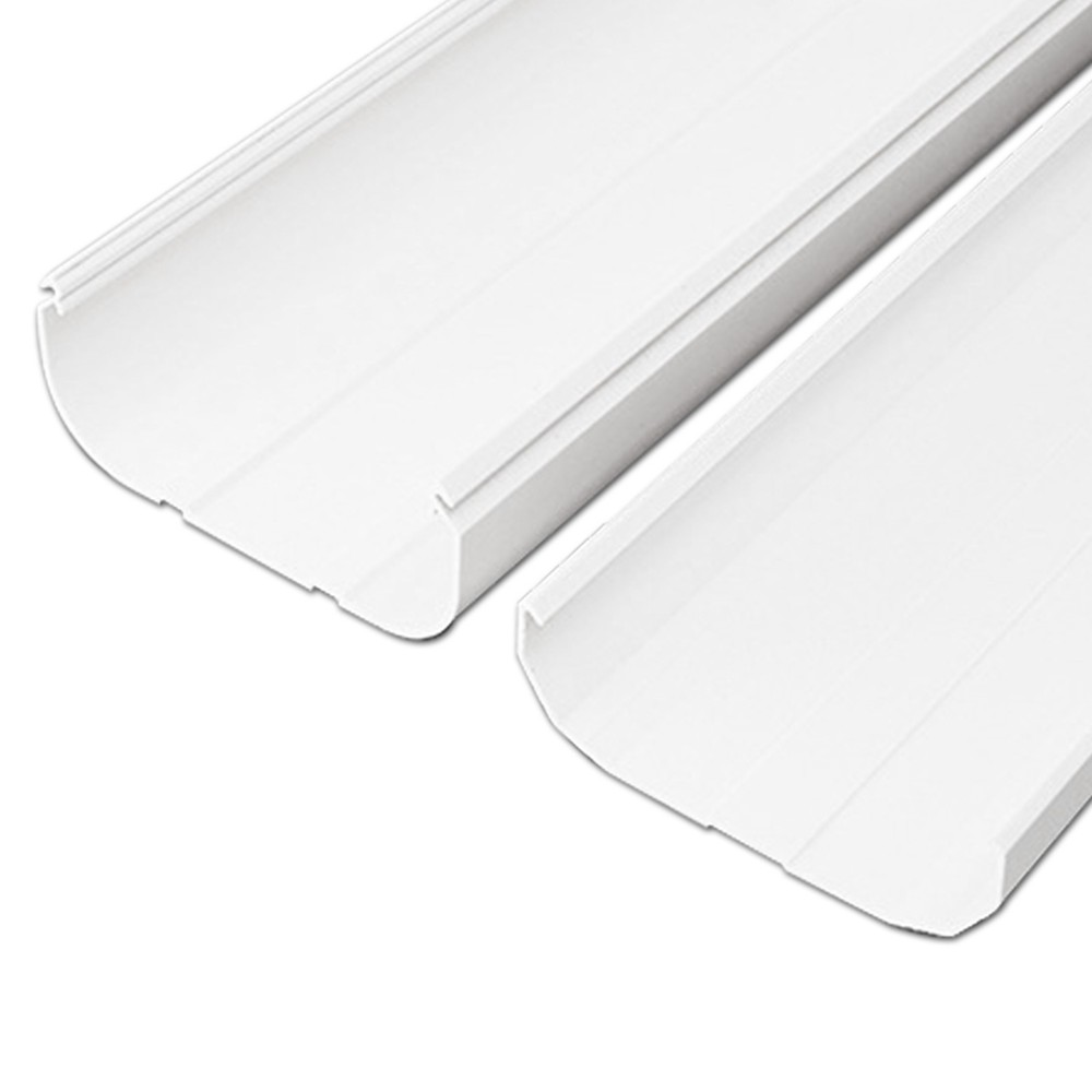 Decorative 3"x9.5 Ft Line Set Cover Kit for Mini Split & Central AC Systems