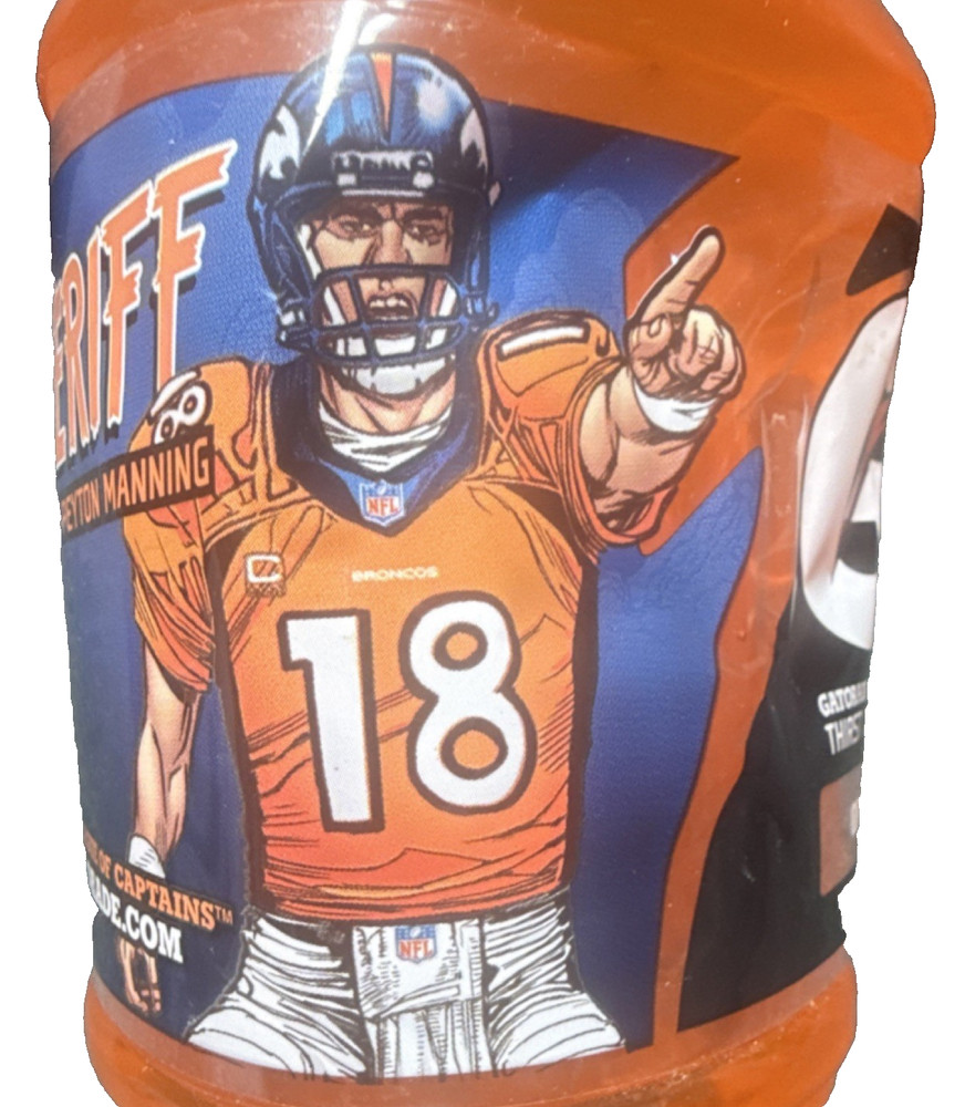 Peyton Manning Gatorade Orange Bottle