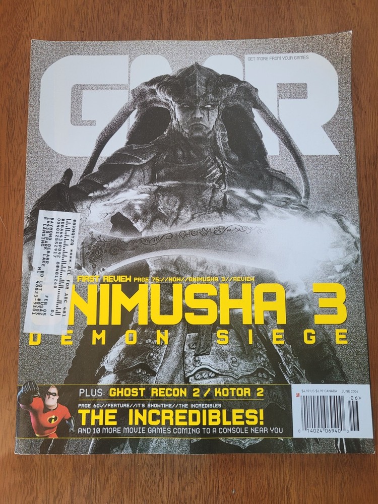 June 2004 GMR Magazine Onimusha Demon Siege 3