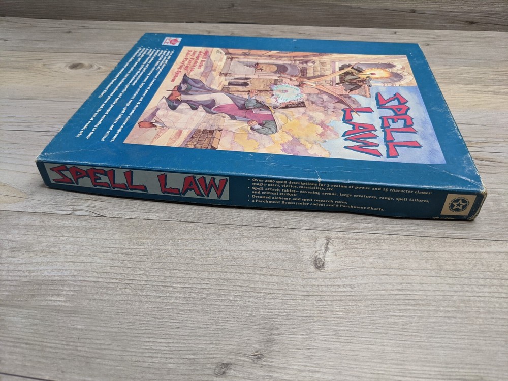 Spell Law Box Set Iron Crown Ent. 1981 Spell Rules for Role-Playing System Comp