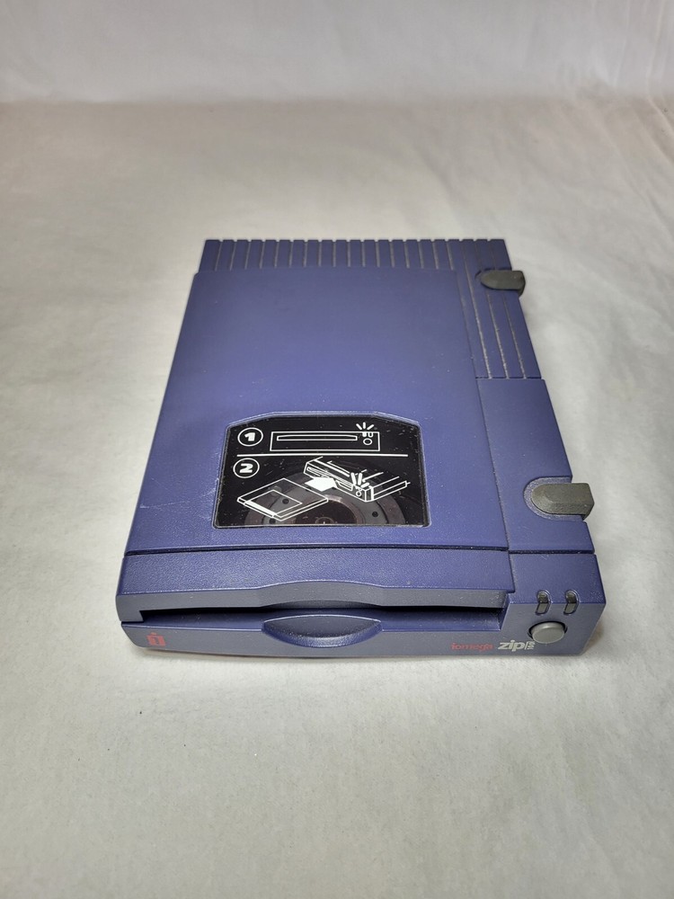 iOmega zip100 Z100P2 100MB External Zip Drive - No Cords, Untested