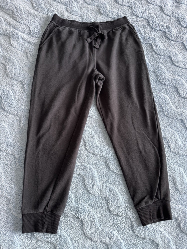 Fila Mens Size Medium Jogger Sweatpants Wash Black  Drawstring Pockets