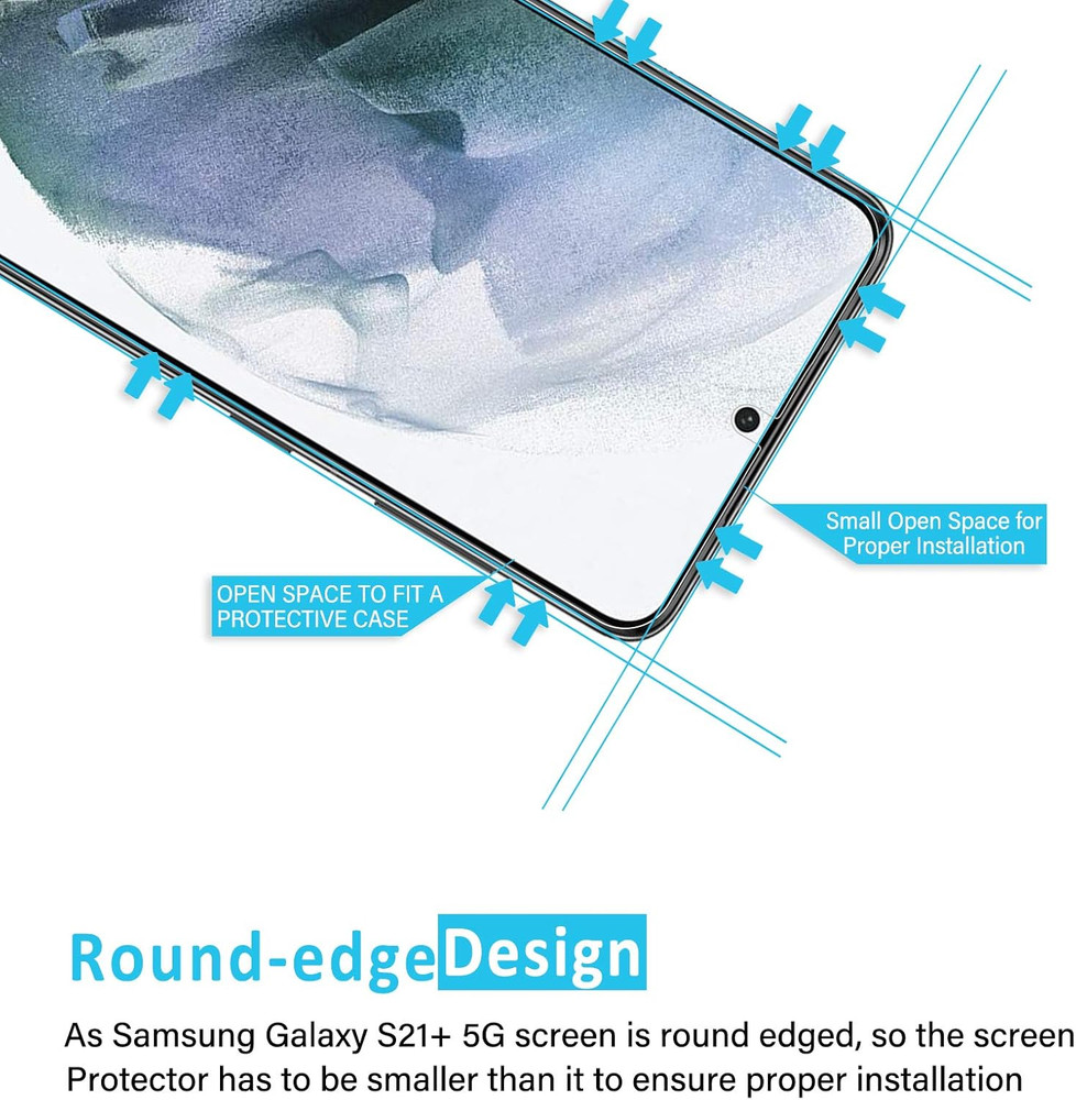 3 Pack Designed for Samsung Galaxy S21 plus / S21+ 5G (6.7),Screen Protector Tem