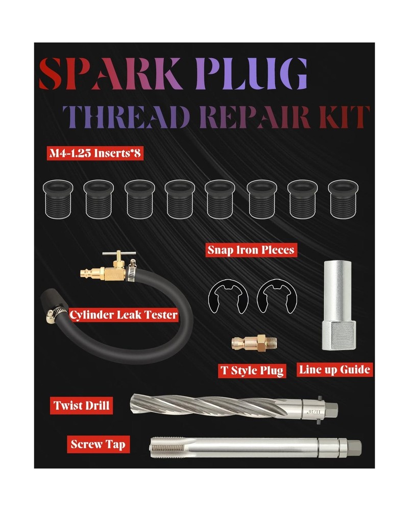 38900 Two Valve Triton Tool Kit Foolproof Repair System Spark Plug Thread Rep...