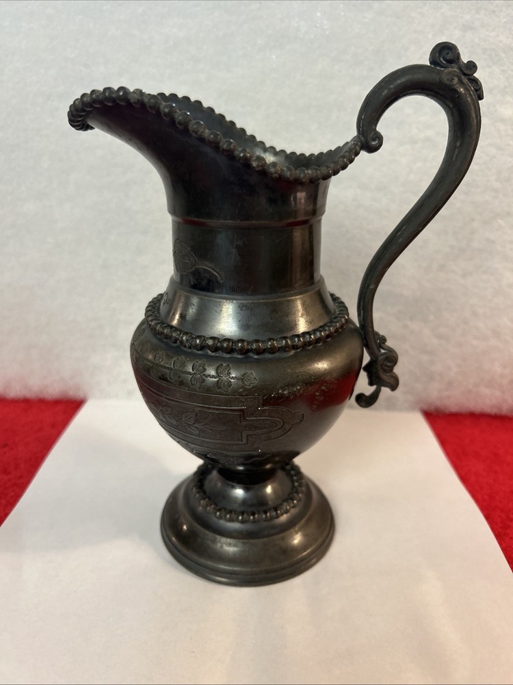 1861 Antique Meriden Britia Company, Silver Plated Pitcher Germany