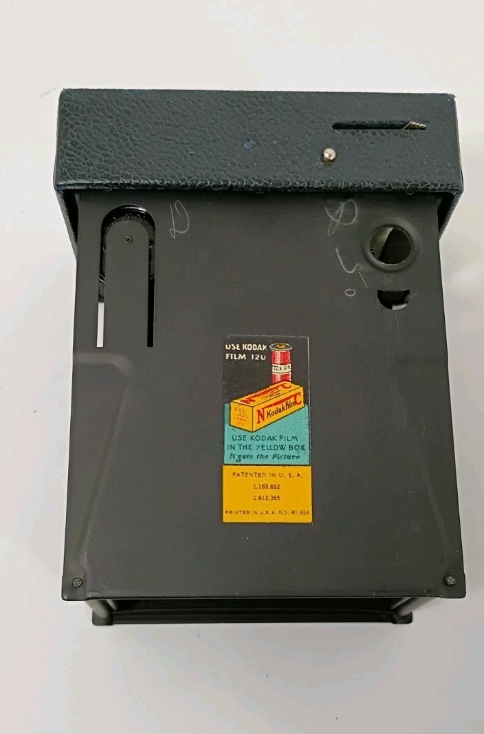Kodak No.2 Vintage Rainbow Hawk-Eye Model C Black Box Camera 120 Film