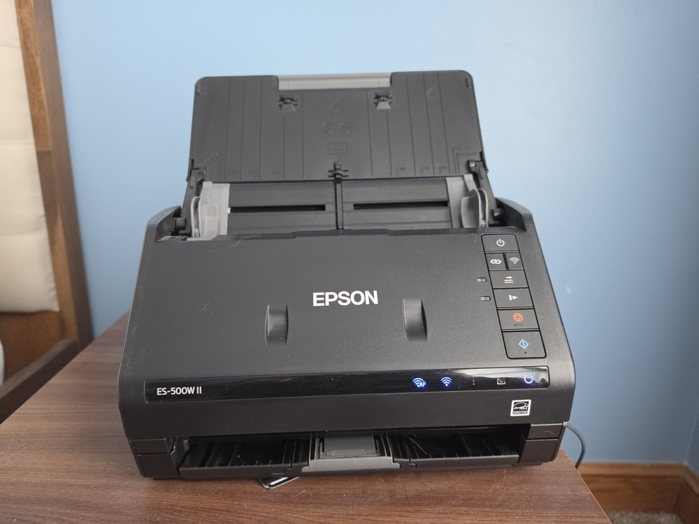Epson WorkForce ES-500W II Wireless Duplex Desktop Document Scanner - Black
