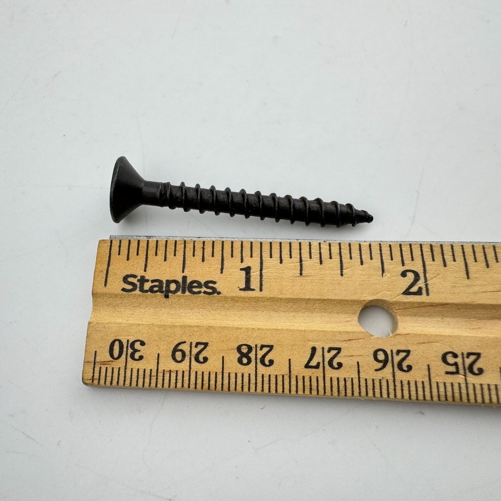 1 Pair - Black Galvanized Iron Scroll Post Mount Shutter Dogs w/ Hammered Edge