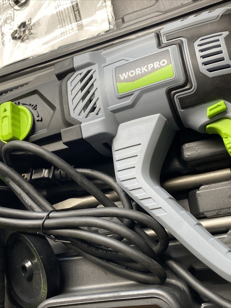 WORKPRO Lightweight Corded Premium SDS-Plus 7.5 AMP Rotary Hammer Drill 5PC Bits