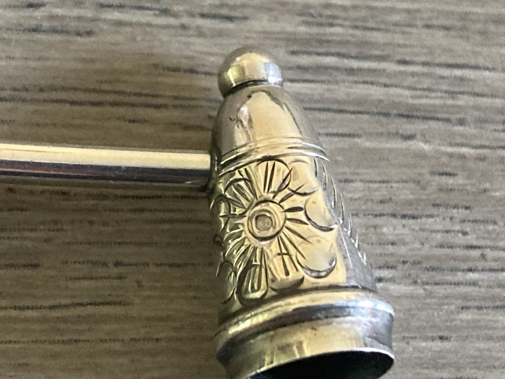 Antique Edwardian Solid Silver Miniature Candle Snuffer - Birmingham 1905 - RARE