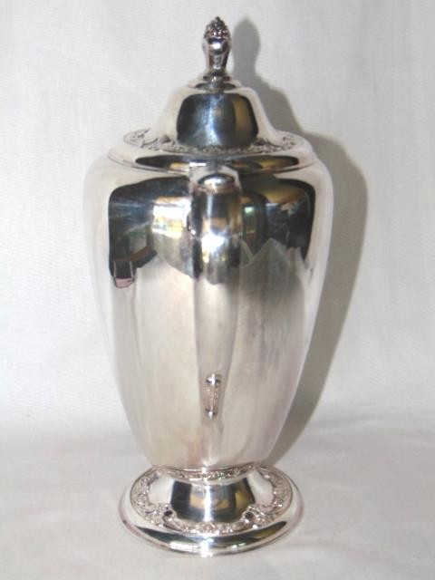 Lovely Embossed Vintage SILVERPLATE COFFEEPOT, Rogers Bros., 2301