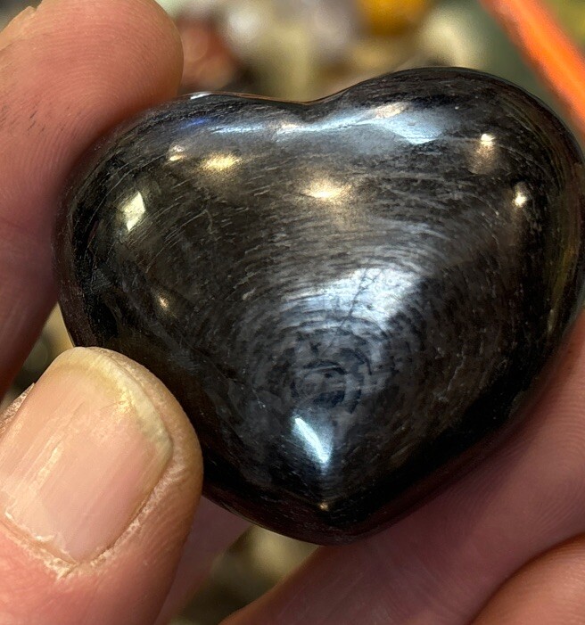 Hypersthene Heart 1.75”