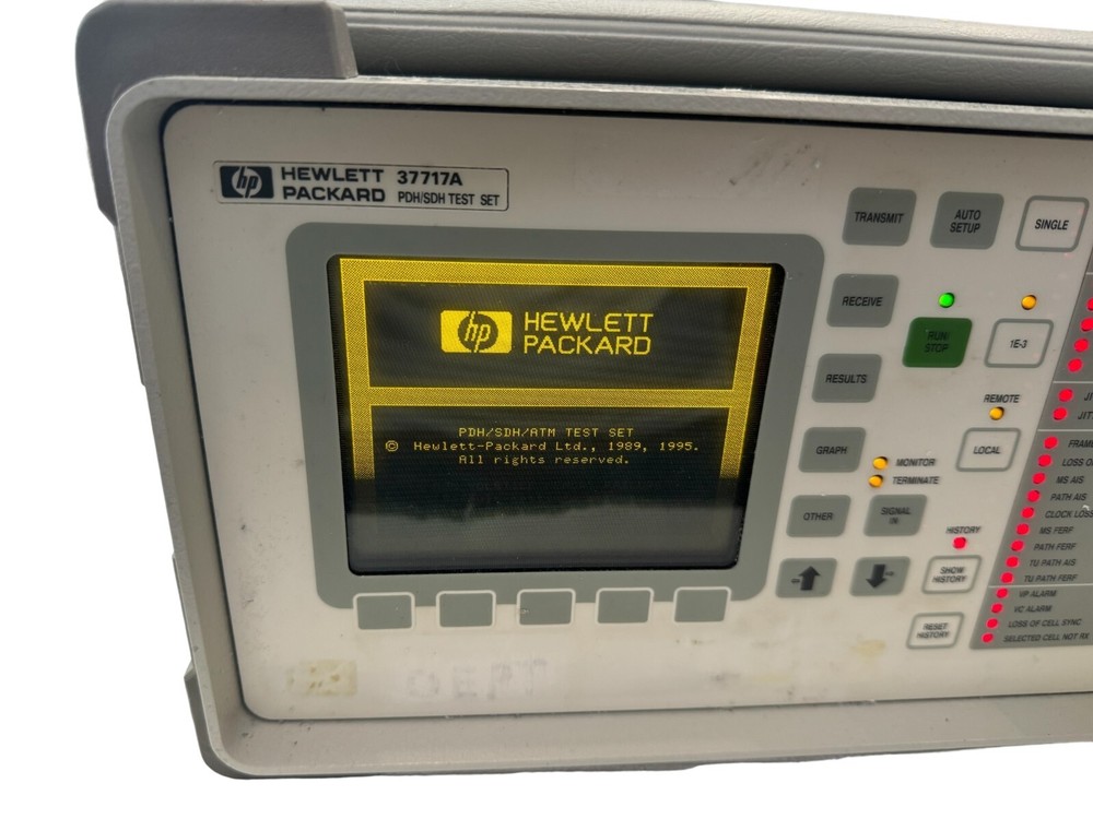 Hewlett Packard HP 37717A PDH/SDH Test Set