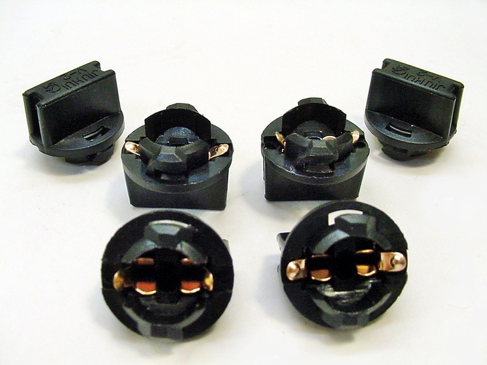 6x Ford 194 Instrument Panel Cluster Light Bulb Lamp Dashboard Socket Plug NOS