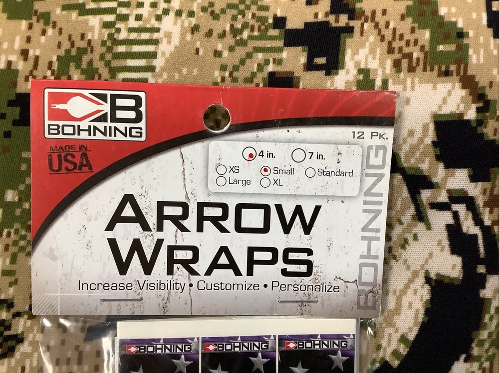 Bohning Archery Arrow Wraps 4 In Small 12 Pack