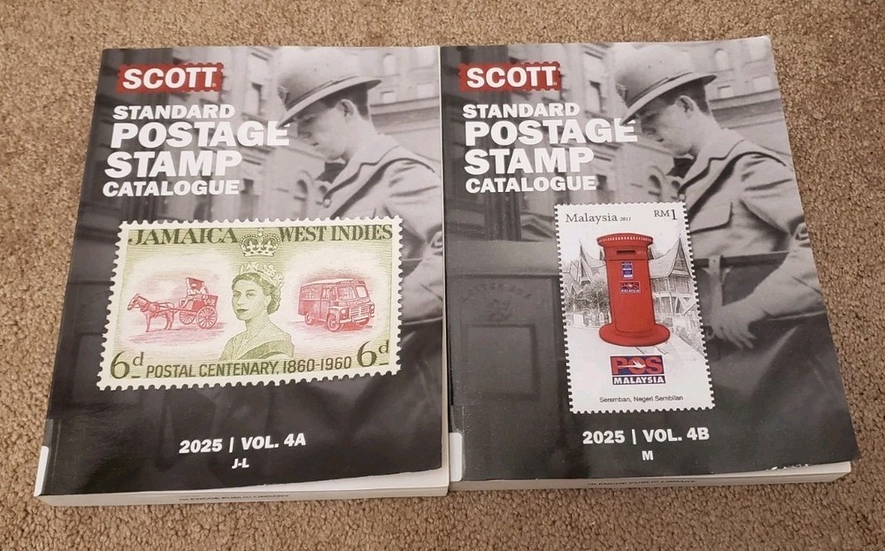 Scott Standard Postage Stamp Catalogue Guide 2025 Vol 4A (J-L) 4B (M)