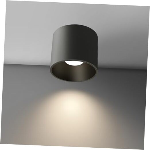 Modern Ceiling Spot Light Fixture, Dimmable Flush Mount Light 4.72'' Black