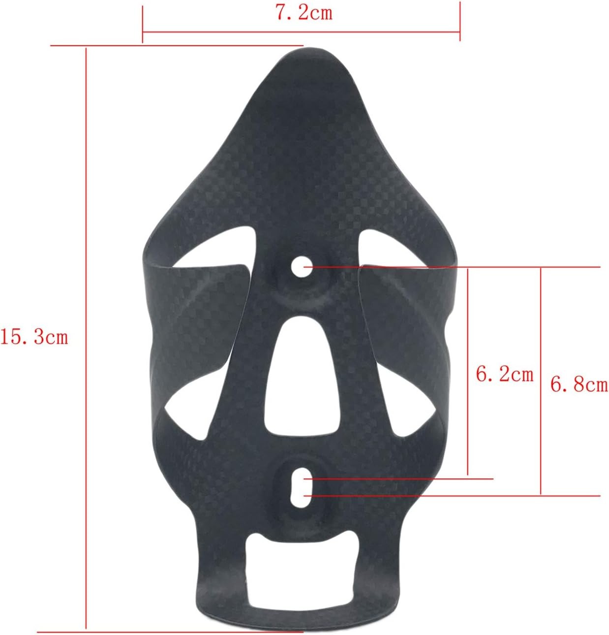 Water Bottle Cage, 3k Matte Full Carbon Fiber Lightweight and Strong 2 PCS