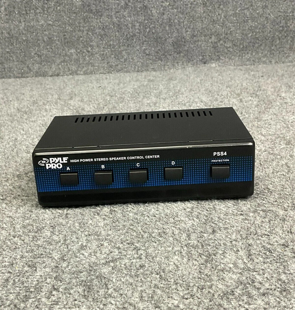 Pyle Speaker Selector PSS4 Compact 4-Channel High Power Room Splitter - Black