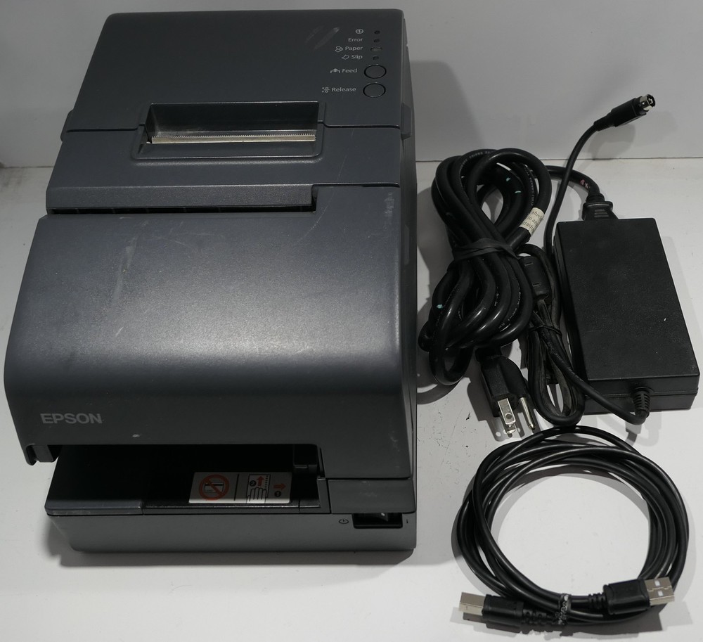 TESTED Epson TM-H6000IV Compact Multifunction POS Receipt Printer USB Endorser