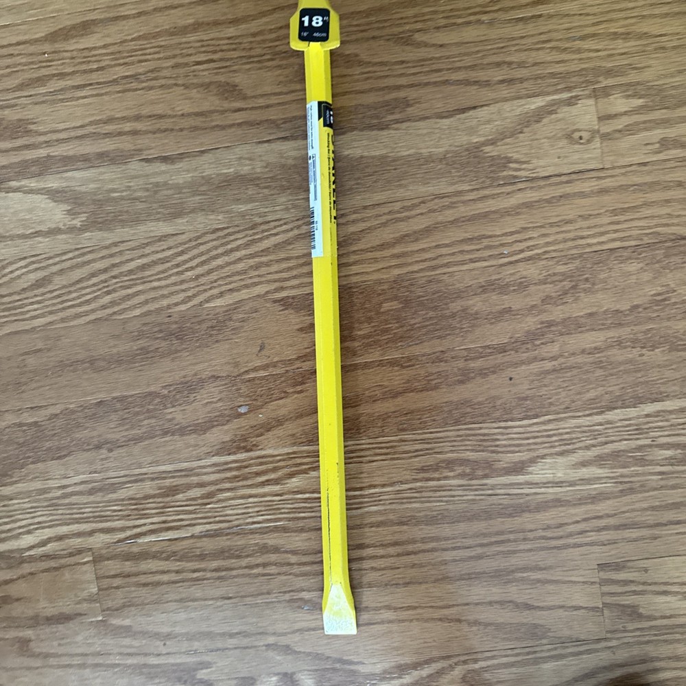Stanley18” Wrecking Pry Crow Bar Yellow EUC