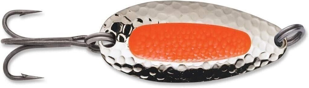 Blue Fox Pixiee Spoon, 1/2-Ounce, Nickel/Fluorescent Orange