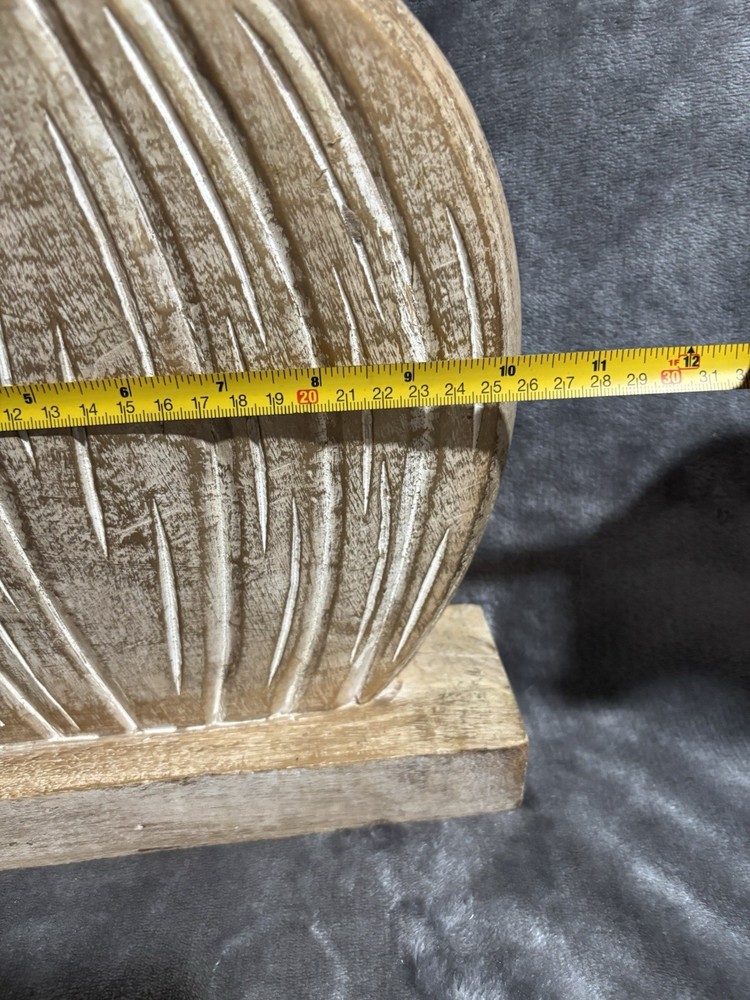 Wooden 13” Rustic Fall Pumpkin Autumn Table Mantel Decor