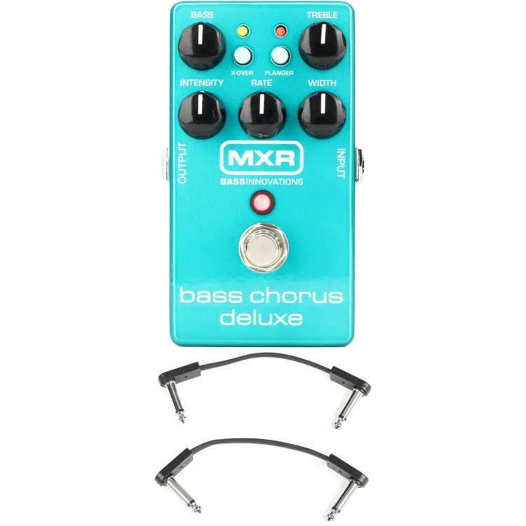 MXR M83 Bass Chorus Deluxe Pedal with EBS Patch Cables