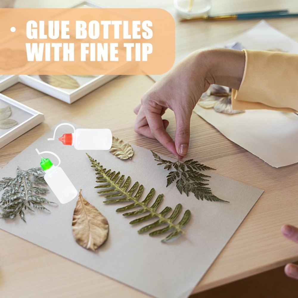 18 Pcs Squeeze Bottles Glue Bottles with Precision Applicator for Craft