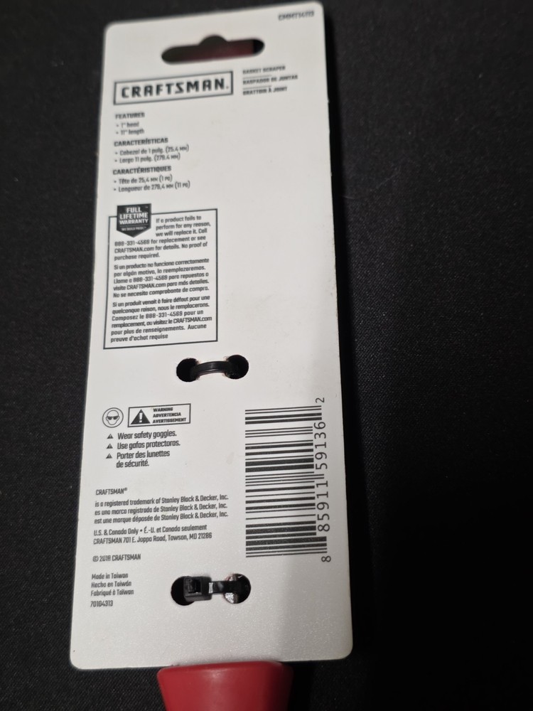 CRAFTSMAN Scraper 1 Inch Chrome CHN 14113