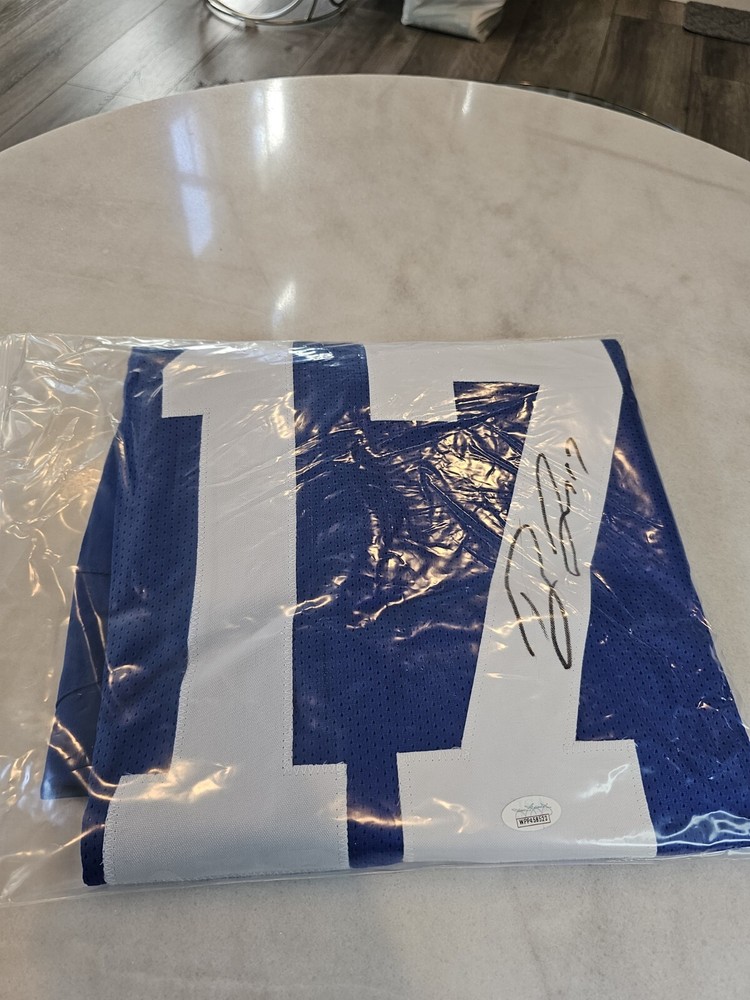 Devin Funchess Autographed/Signed Jersey JSA COA Please Read