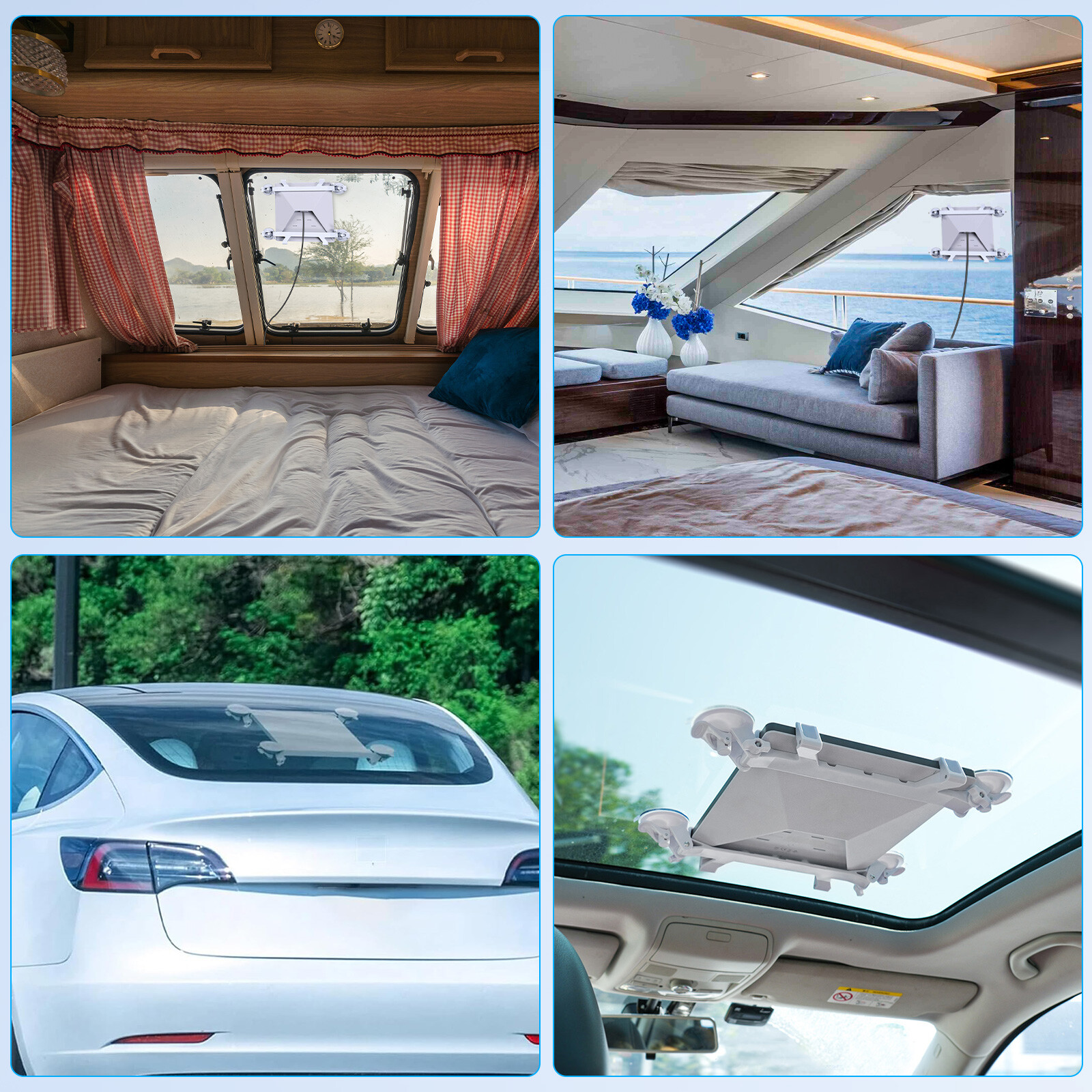 Starlink Mini Car Suction Cup Mount Roof/Window Holder for RV SUV Camper Boat